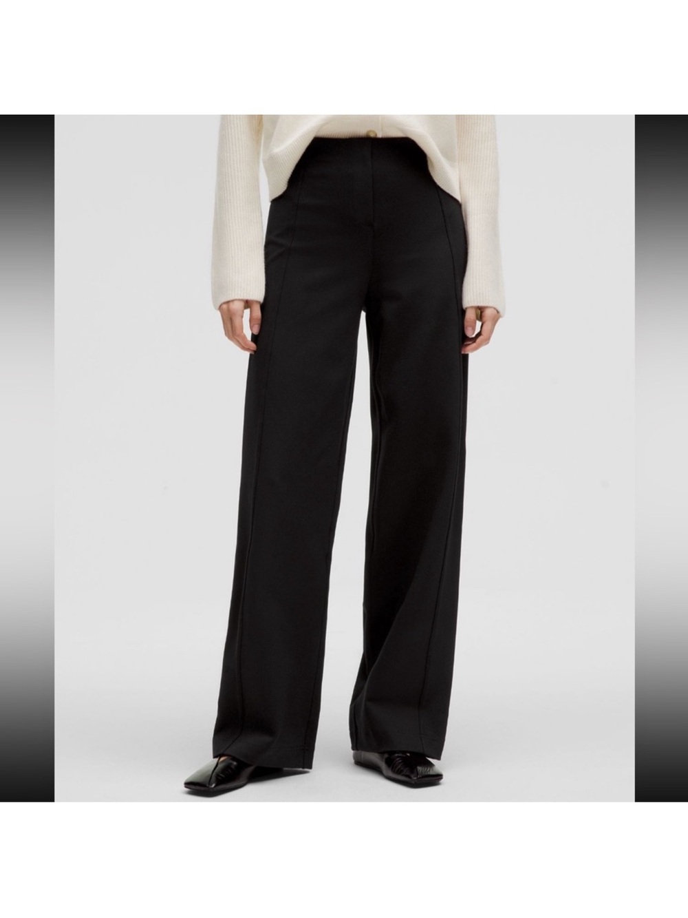 Stretch Knit wide Leg Pull on Pants XL